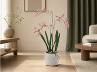 Renanthera Orchidee Roze in pot - 56 cm - Kunstplant
