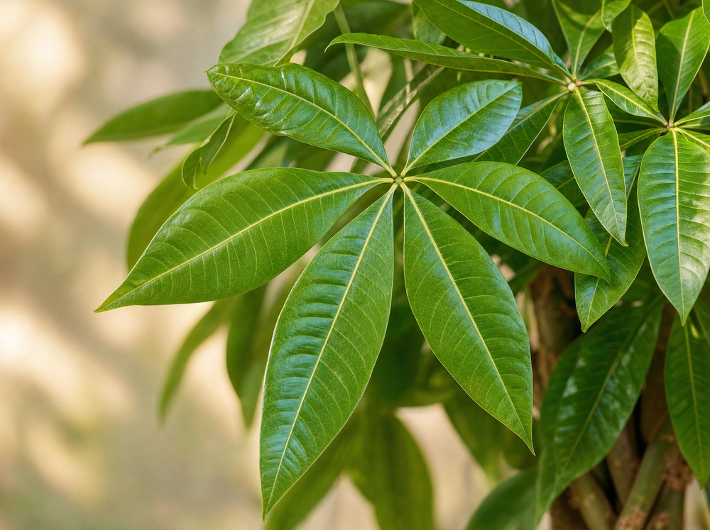 Pachira blad detail close-up