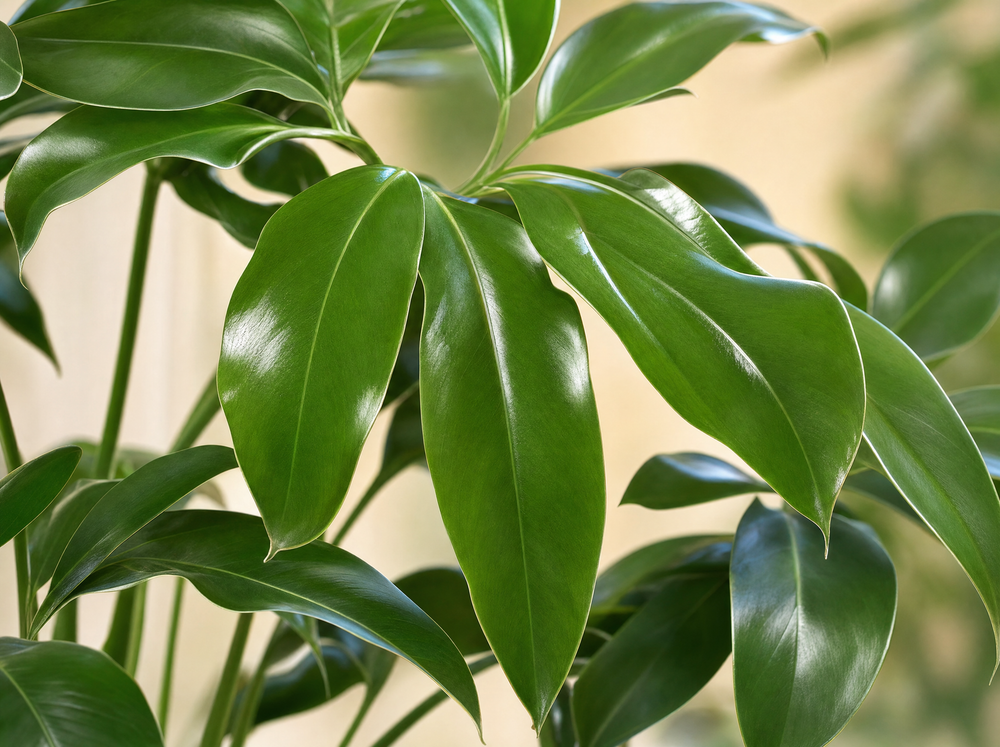 Philodendron Green Wonder - 100 cm - ø24 - blad close-up
