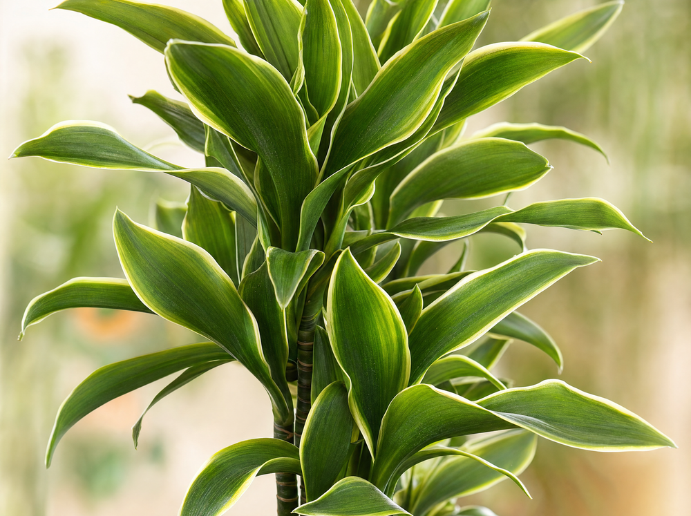 Dracaena Golden Coast - 140 cm - ø27 - blad close-up
