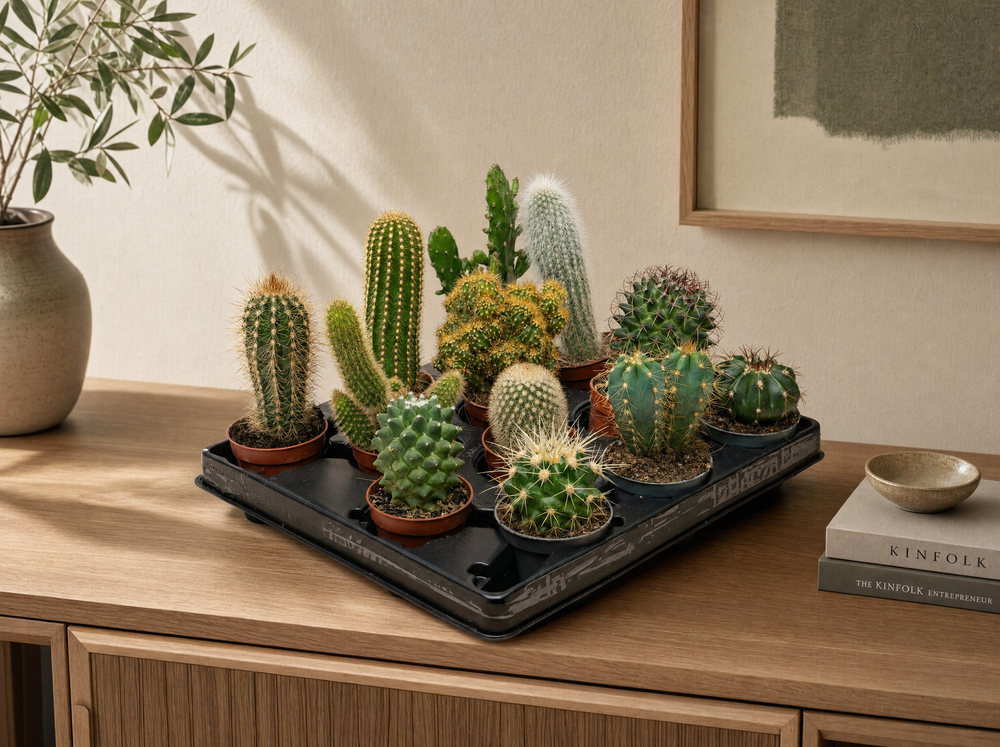 Cactus Set van 12 - ↑ 8–12 cm - interieur
