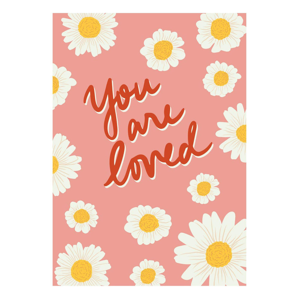 Wenskaart "You are loved" - A6 Gevouwen - Voeg persoonlijke boodschap toe