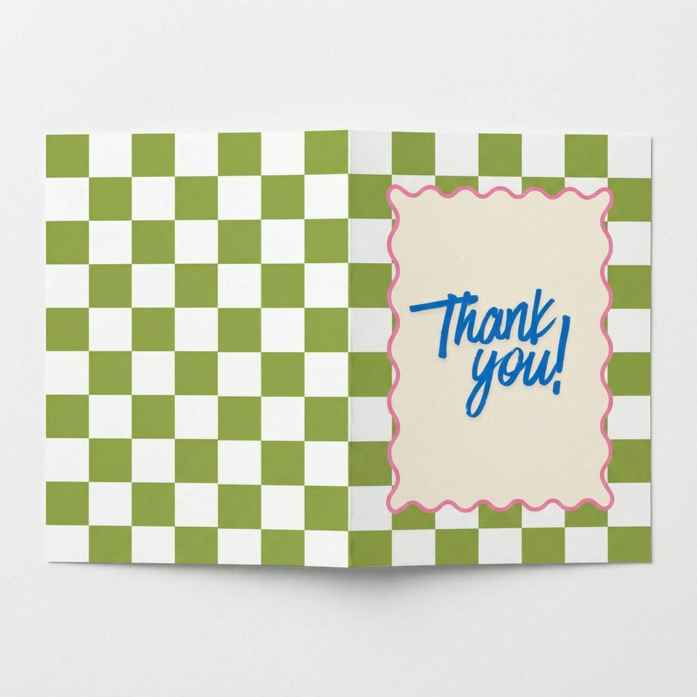Wenskaart "Thank You" - A6 Gevouwen - Voeg persoonlijke boodschap toe