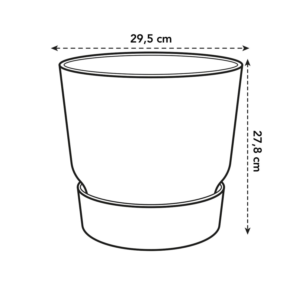 Pot elho Greenville Round wit - D30 x H28
