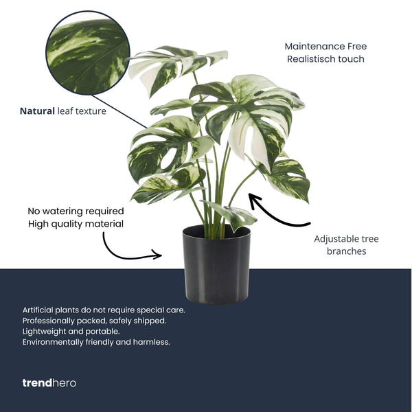 Monstera Bush — 40 cm — Kunstplant