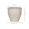 Pot Poseidon Chalk White - D42 x H38