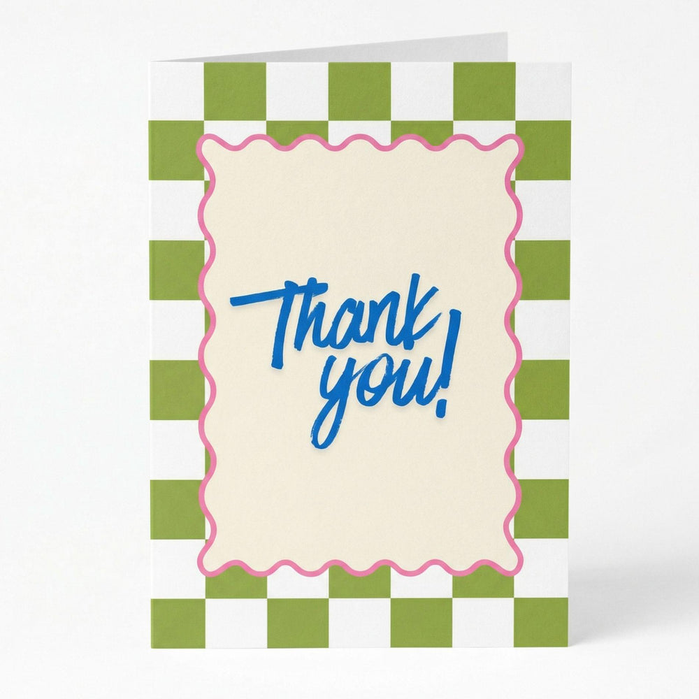 Wenskaart "Thank You" - A6 Gevouwen - Voeg persoonlijke boodschap toe