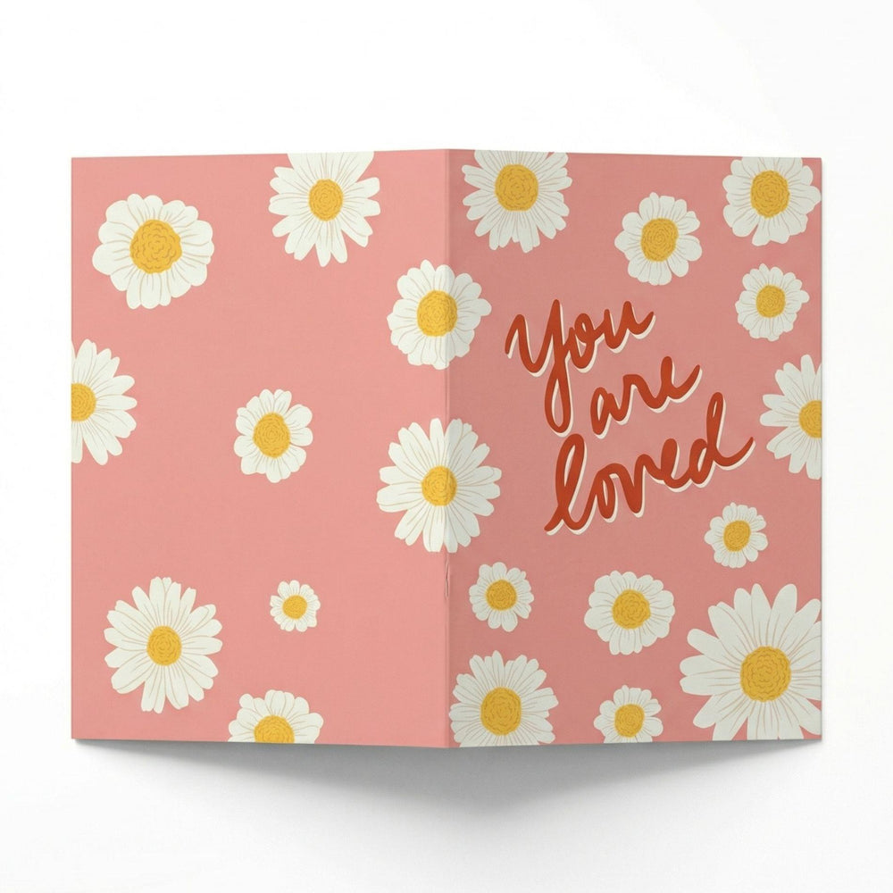 Wenskaart "You are loved" - A6 Gevouwen - Voeg persoonlijke boodschap toe