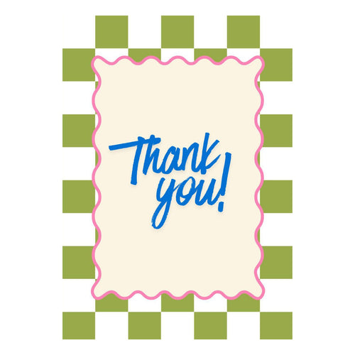 Wenskaart "Thank You" - A6 Gevouwen - Voeg persoonlijke boodschap toe